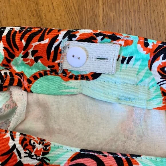 KENZO KIDS Girls Tiger Print Jeans Size 5 5T Girl EUC Tigers Safari Cotton Pants - Picture 8 of 10